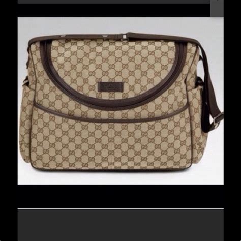 authentic gucci diaper bag set|gucci diaper bag for less.